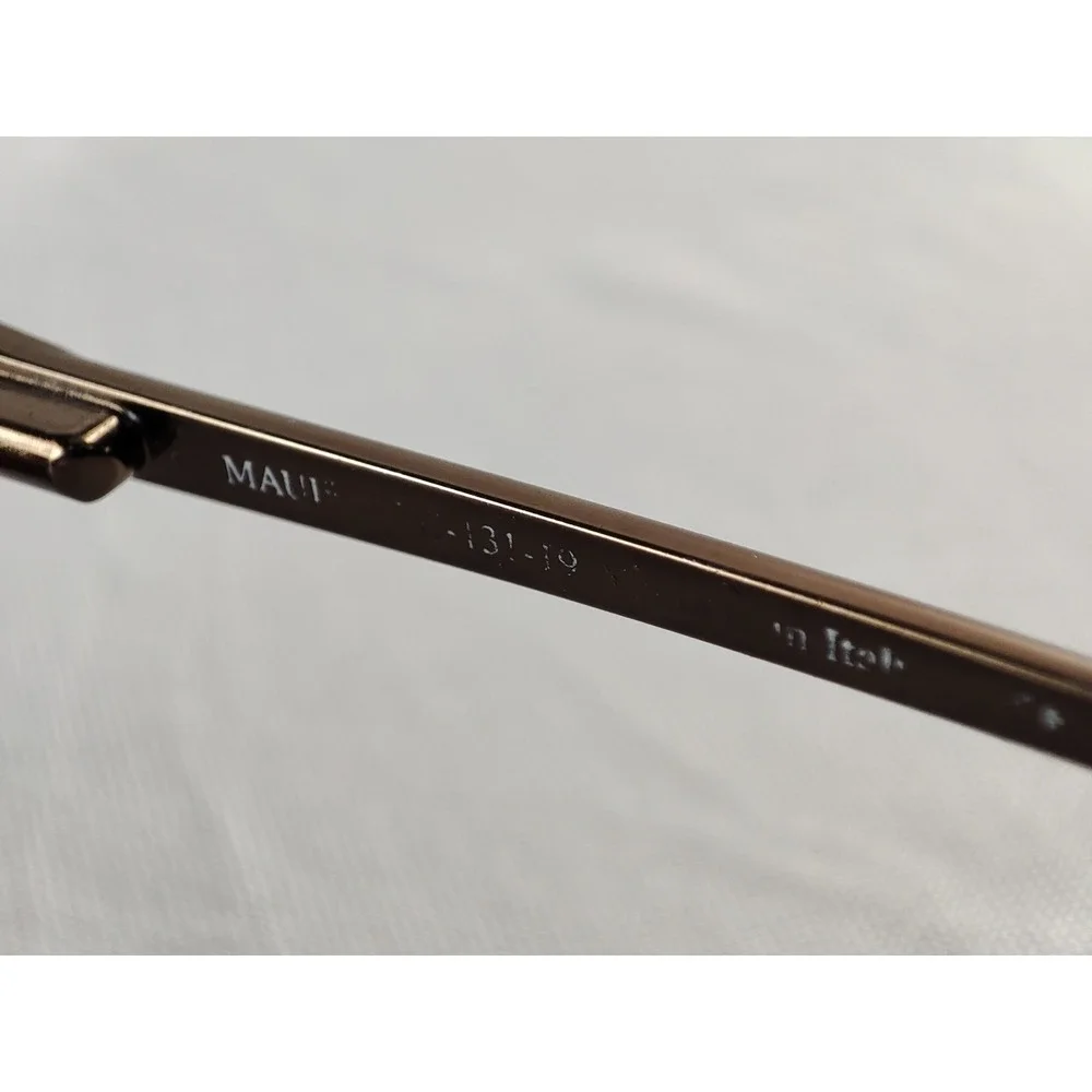 Maui Jim MJ-131-19 Islander Sunglasses Copper Metal HCL Bronze Polarized Italy